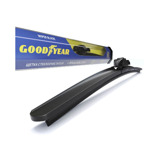 Щетка стеклоочистителя GOODYEAR FRAMELESS бескар 22"/55 cm всесезонная, MULTICLIP 1 Щетка стеклоочистителя GOODYEAR FRAMELESS бескар 22"/55 cm всесезонная, MULTICLIP