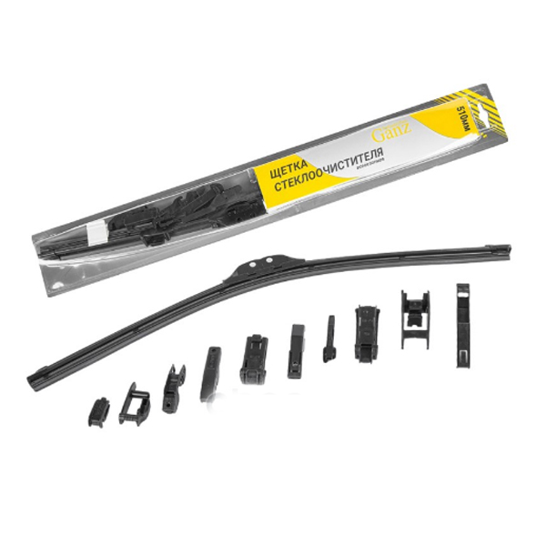 Щетка стеклоочистителя GANZ GIS01019 510 мм бескаркасная 1 Щетка стеклоочистителя GANZ GIS01019 510 мм бескаркасная