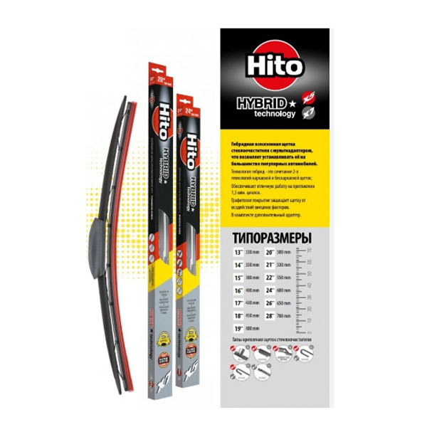 Щетка стеклоочистителя HITO HYBRID X7 15 380 мм