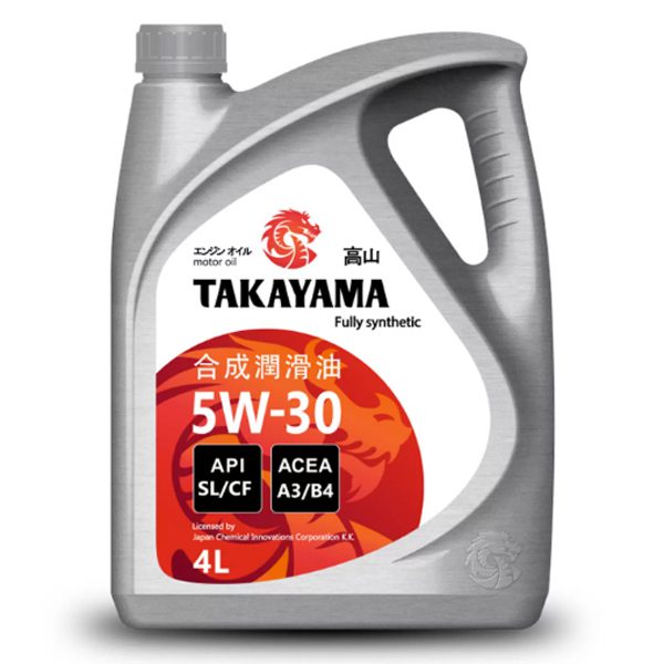 Моторное TAKAYAMA SAE 5W30 4л Синтетика бензин/дизель SN/CF C3 пластик