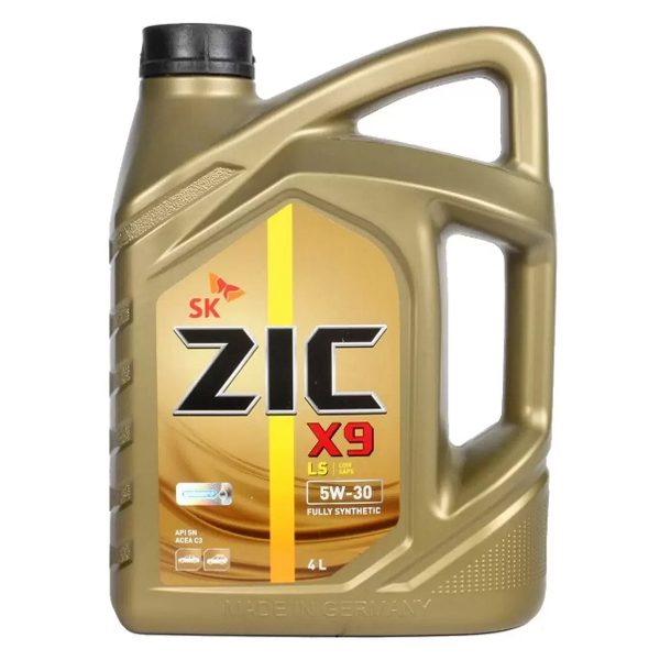 Моторное ZIC X9 LS 5W30 4л Синтетика бензин/дизель CF/SN C3 162200
