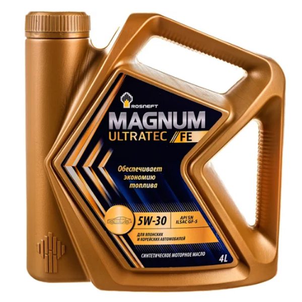 Моторное Rosneft Magnum Ultratec A5 5W30 4л Синтетика бензин/дизель SL/CF 1 Моторное Rosneft Magnum Ultratec A5 5W30 4л Синтетика бензин/дизель SL/CF