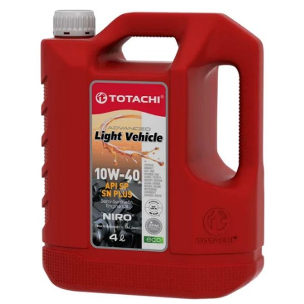 Моторное TOTACHI NIRO LV  10W40 4л Синтетика бензин/дизель SP SN PLUS