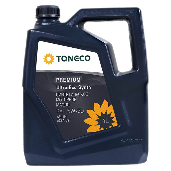 Моторное TANECO Premium Ultra Eco Synth 5W30 4л Синтетика бензин/дизель SN C3
