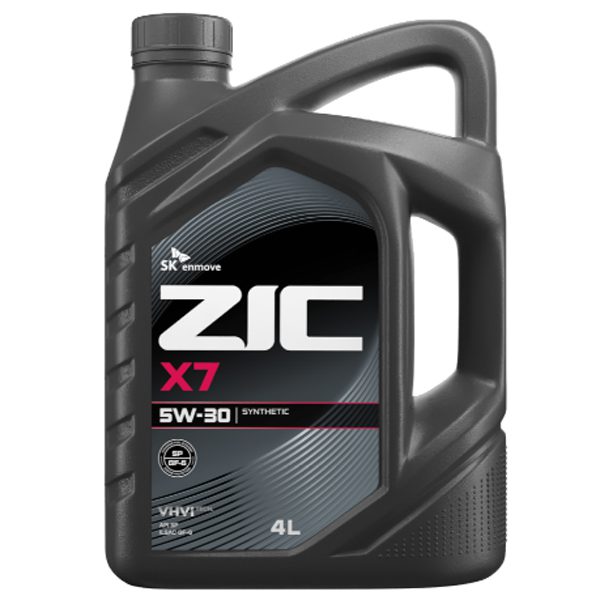Моторное ZIC X7 5W30 4л Синтетика бензин SP GF-6