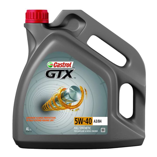 Моторное Castrol GTX 5W40 4л Синтетика бензин/дизель SM/CF A3/B4
