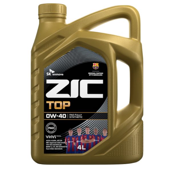 Моторное ZIC TOP 0W40 4л Синтетика бензин SM/CF A3/B4 1 Моторное ZIC TOP 0W40 4л Синтетика бензин SM/CF A3/B4