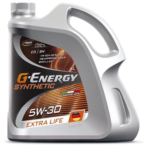 Моторное G-Energy Synthetic Extra Life 5W30 4л Синтетика бензин/дизель SN C3 1 Моторное G-Energy Synthetic Extra Life 5W30 4л Синтетика бензин/дизель SN C3