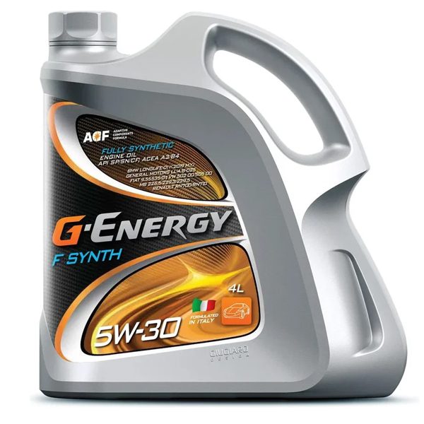 Моторное G-Energy F Synth 5W30 4л Синтетика бензин/дизель SM/CF A3/B4