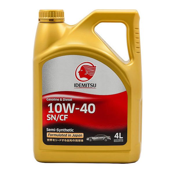 Моторное IDEMITSU S-S 10W40 4л Полусинтетика бензин/дизель SN/CF