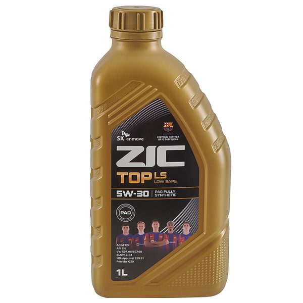 Моторное ZIC TOP 5W30 1л Синтетика бензин/дизель SN C3
