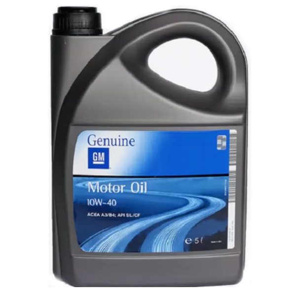 Моторное GM Motor Oil Semi Synthetic 10W40 5л Полусинтетика бензин/дизель SL/CF A3/B4 SAE