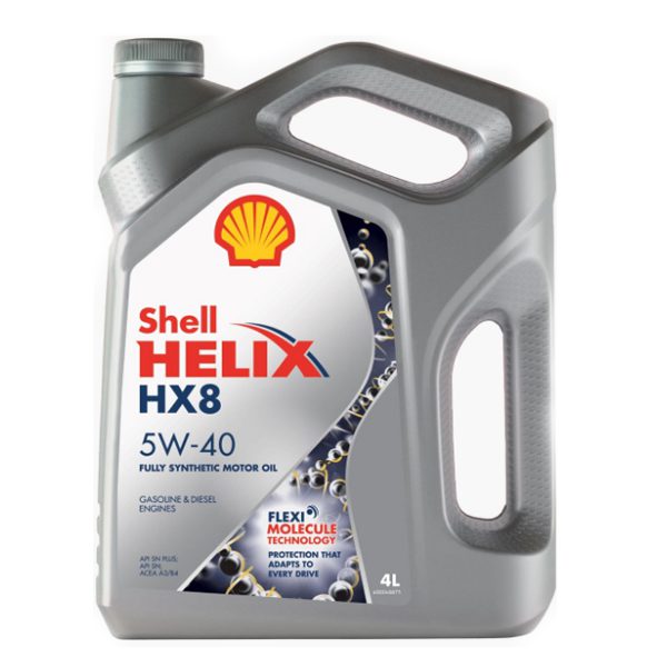 Моторное Shell Helix HX8 Synthetic 5W40 4л Синтетика бензин/дизель SN Plus A3/B4