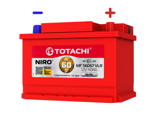 6СТ-60 * TOTACHI NIRO MF 56067 VLR LB обратная Толстые 590А 242x175x175 низкий 1