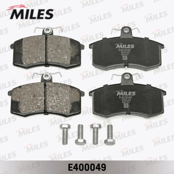 Колодки торм перед Miles E400049 ВАЗ 2108/2109/21099 LowMetallic 1