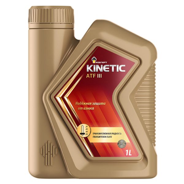 Трансмиссионное Rosneft ATF Dexron III Kinetic 1л Полусинтетика