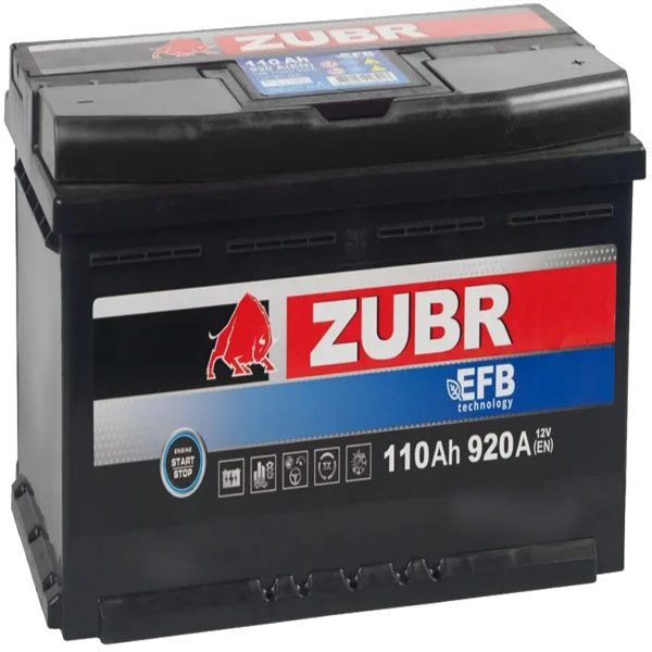 6СТ-110 * ZUBR EFB обратная 920А 353x175x190