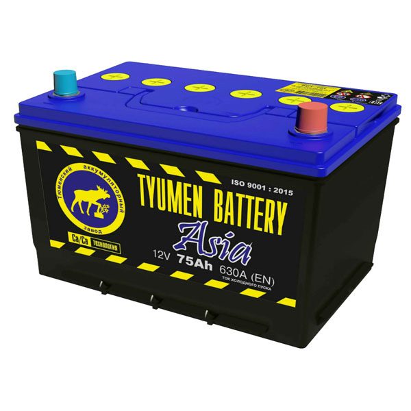 6СТ-75 * Тюмень Asia обратная 630А 266x173x220