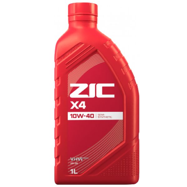 Моторное ZIC X4 10W40 1л Полусинтетика SN