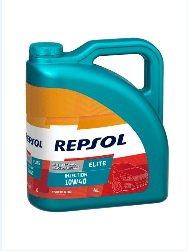 Моторное Repsol ELITE INJECTION 10W40 4л Полусинтетика бензин/дизель SL/CF A3/B4