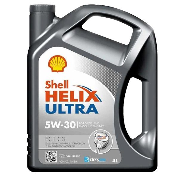 Моторное Shell Helix Ultra ECT C3 5W30 4л Синтетика бензин/дизель SN C3