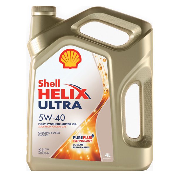 Моторное Shell Helix Ultra 5W40 4л Синтетика бензин SN/SL A3/B3/B4