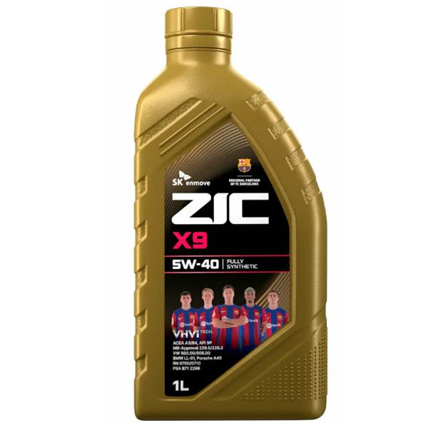 Моторное ZIC X9 5W40 1 л Синтетика бензин/дизель SN/CF A3/B4