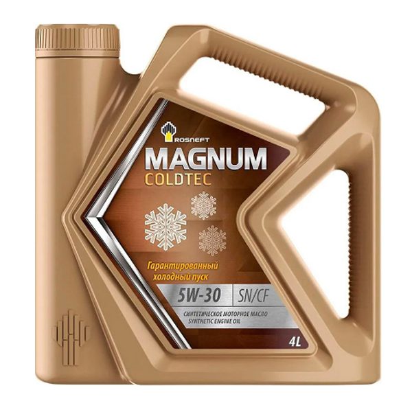 Моторное Rosneft Magnum Coldtec 5W30 4л Синтетика бензин/дизель SN/CF
