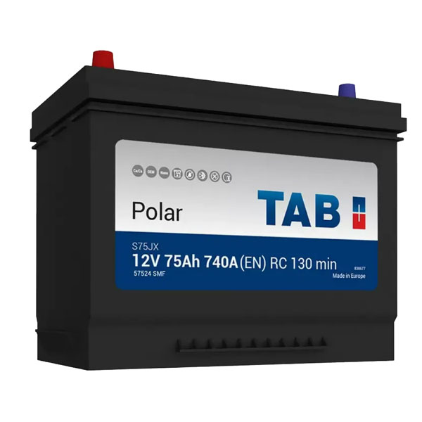 6СТ-75 * TAB POLAR Asia обратная 740А 259x175x221 (Македония)