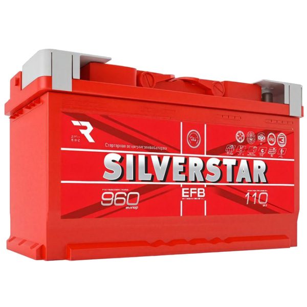 6СТ-110 * SILVERSTAR EFB прямая 960А 353x175x190