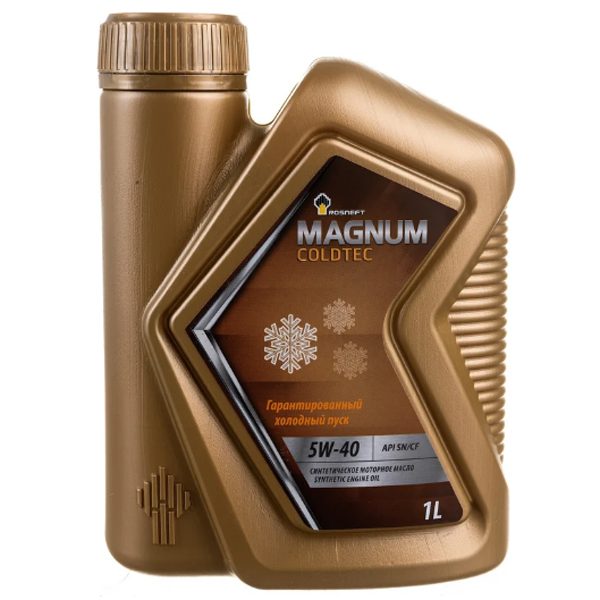 Моторное Rosneft Magnum Coldtec 5W40 1л Синтетика бензин/дизель SN/CF