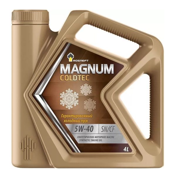 Моторное Rosneft Magnum Coldtec 5W40 4л Синтетика бензин/дизель SN/CF