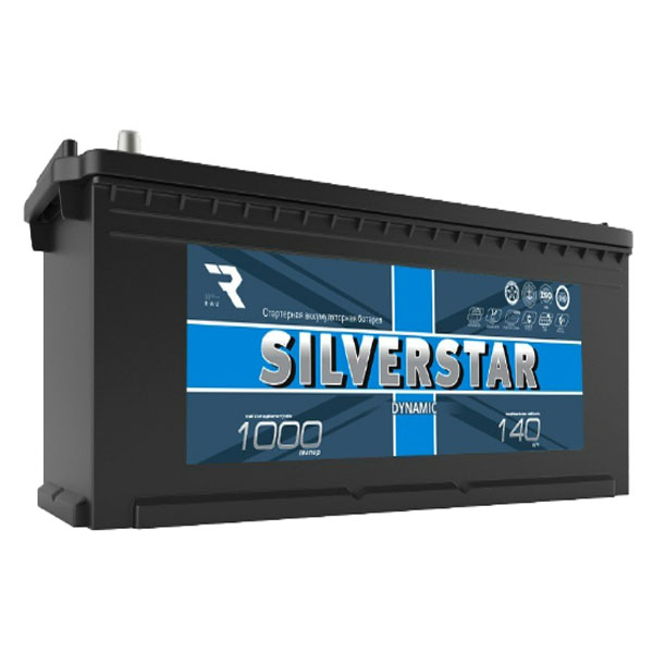 6СТ-140 * SILVERSTAR DYNAMIC прямая 1000А 513x189x223