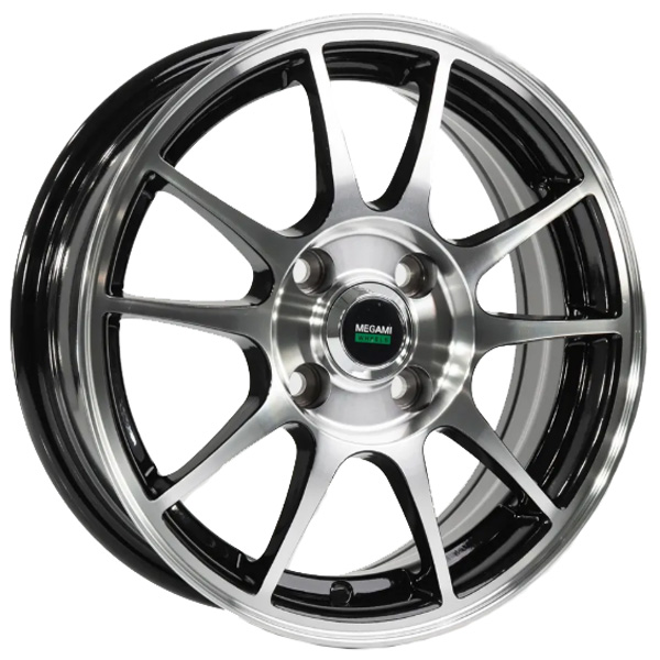6x14 4x98 35(ET) 56.6(DIA) Megami MGM-5 BKF