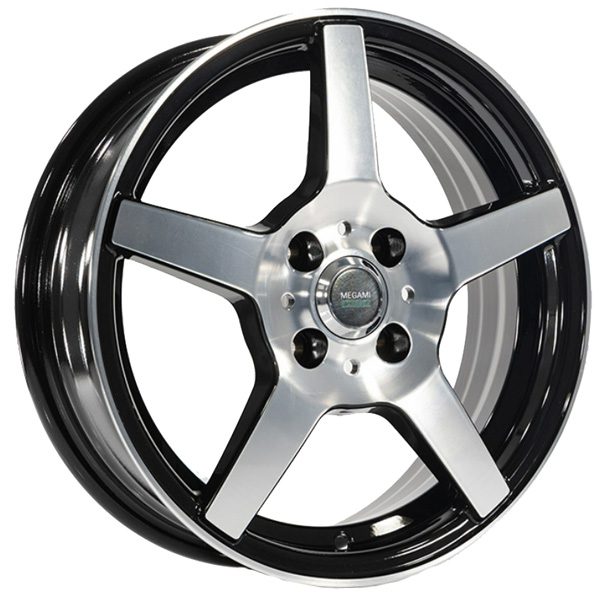 6x15 4x100 50(ET) 60.1(DIA) Megami AF-07 BKF