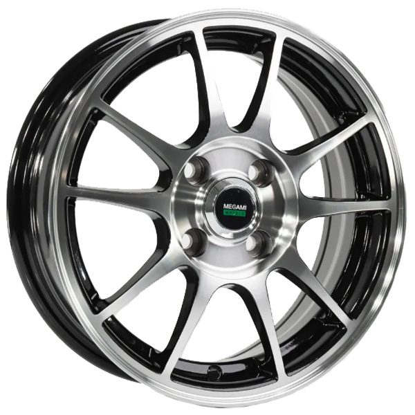 6x15 4x100 40(ET) 60.1(DIA) Megami MGM-5 BKF