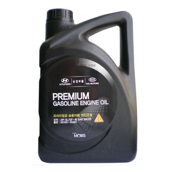 Моторное Hyundai/Kia Premium Gasoline 5W20 4л Полусинтетика бензин SL/GF-3