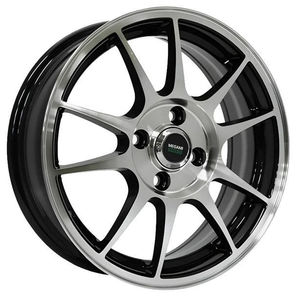 6x15 4x114.3 40(ET) 67.1(DIA) Megami MGM-5 BKF