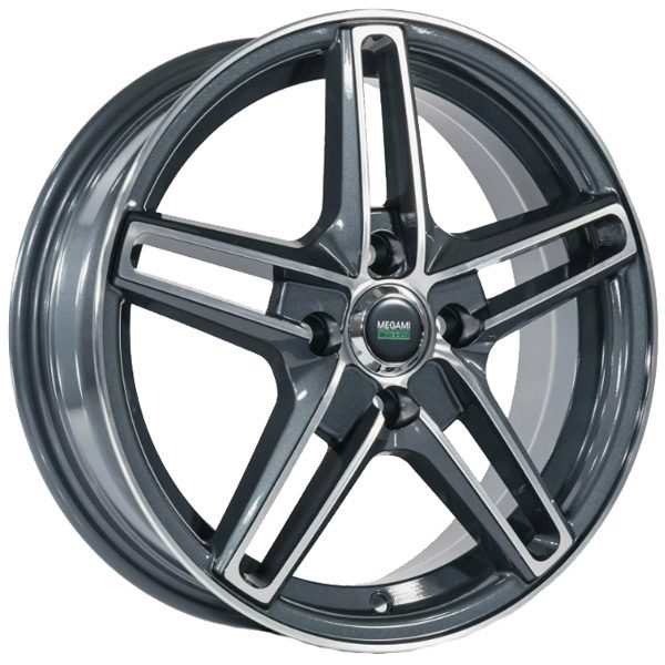6x15 5x100 38(ET) 57.1(DIA) Megami MGM-17FF BKF
