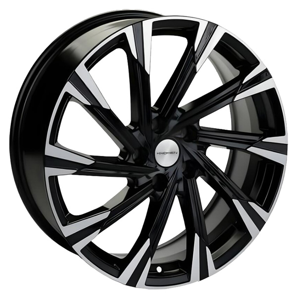 7.5x19 5x114.3 39(ET) 60.1(DIA) Khomen Wheels KHW1901 Black-FP (NX/Rav4)