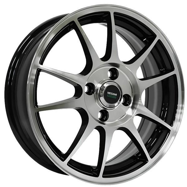 6x15 5x114.3 47(ET) 67.1(DIA) Megami MGM-5 BKF