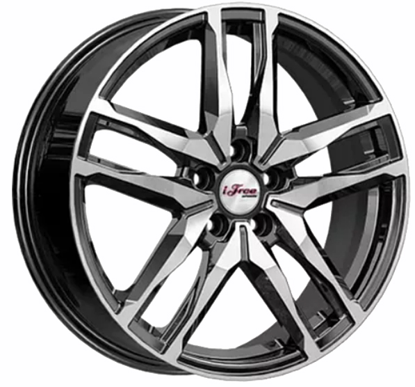 6.5x18 5x114.3 47(ET) 66.1(DIA) iFree Бомбей блек джек (KC1075-07)