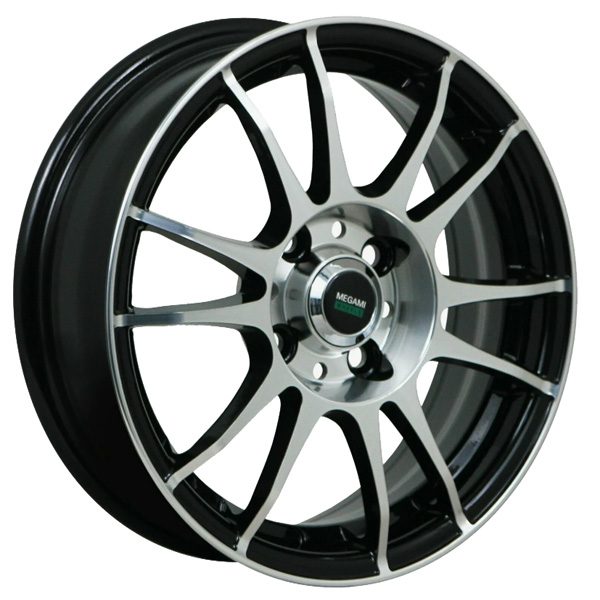 6x15 5x112 47(ET) 57.1(DIA) Megami MGM-3 BKF