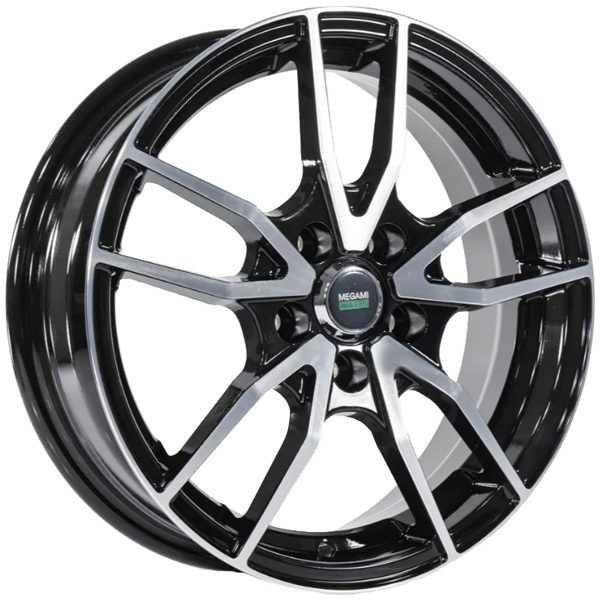 6x15 4x100 50(ET) 60.1(DIA) Megami MGM-20FF BKF