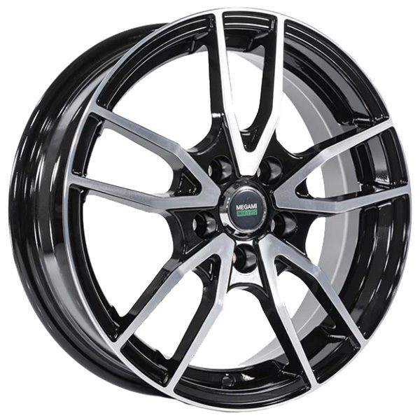 6x15 5x100 38(ET) 57.1(DIA) Megami MGM-20FF BKF