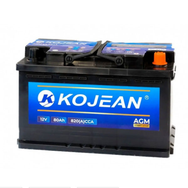 6СТ-80 * KOJEAN AGM обратная 850А 315x175x190