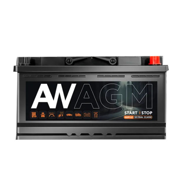 6СТ-95 * ACCUMWORLD AGM обратная 950А 353x175x190