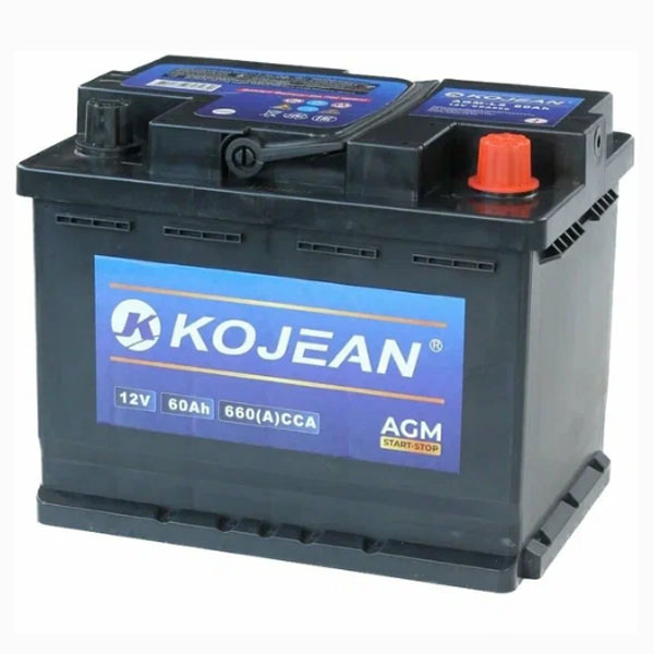6СТ-60 * KOJEAN AGM обратная 660А 242x173x190
