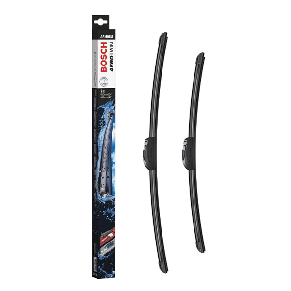 Щетка стеклоочистителя BOSCH AeroTwin AR606S 600/500 мм бескар. 2шт 3397118910