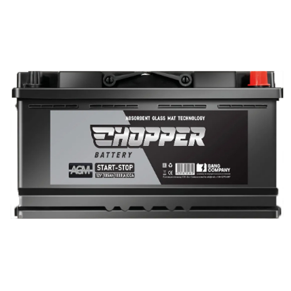 6СТ-105 * Chopper AGM обратная 1000А 393x175x190 Китай